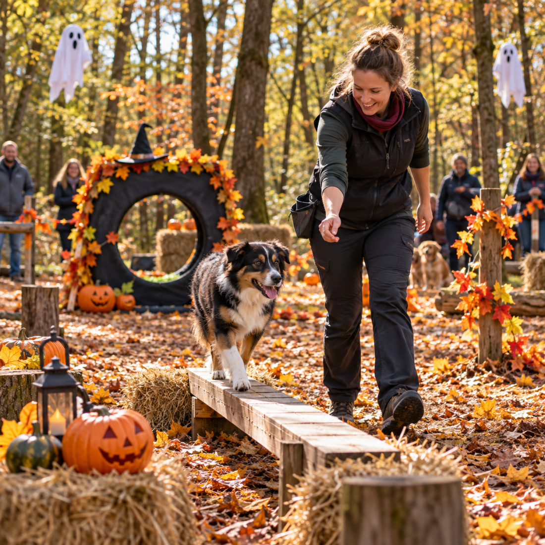 Halloween-Hunde-Hundernisslauf